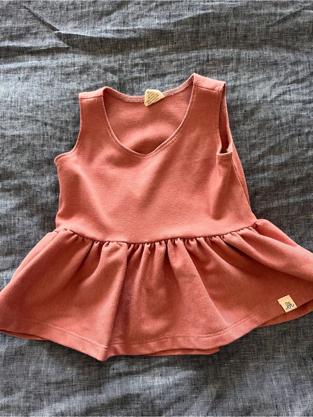 Lou Lou & Company Coral Peplum Tank Dress